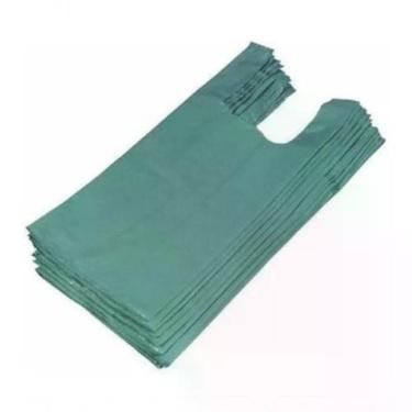 Imagem de Sacola Reciclada 40x50 para Transporte de Mercadorias Pacote 5kg Verde Higipack