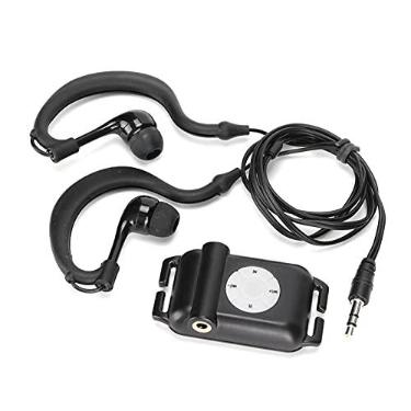 Imagem de IPx8 Leitor de MP3 à prova d'água, som HiFi de 4 GB, com fone de ouvido subaquático, leitor de MP3 para natação, esportes aquáticos, corrida