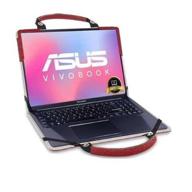 Imagem de Capa para laptop ASUS Vivobook 16X F1605 F1605VA-DS74 com bolsa portátil com alça de bolsa, vermelha