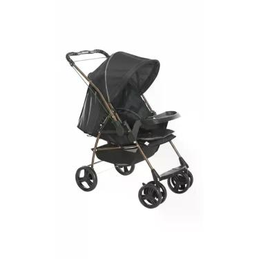 Imagem de Kit Carrinho Bebê + Bebê Conforto - Preto - Congratulations Store