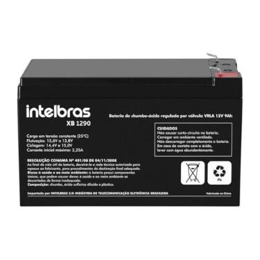 Imagem de Bateria VRLA 12V para Nobreaks Intelbras 9,0 Ah XB 1290 Preto