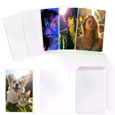 Imagem de Capas Protetoras para Fotocards Prudiut 58x89mm 400 Unidades Transpare