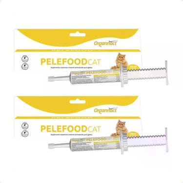 Imagem de Combo 2 PeleFood Cat Suplemento Organnact - Seringa 34g