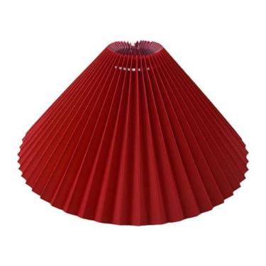 Imagem de Ioensy Abajur plissado decorativo para lustre, abajur de chão para sala de jantar, quarto, hotel e casa, Vermelho