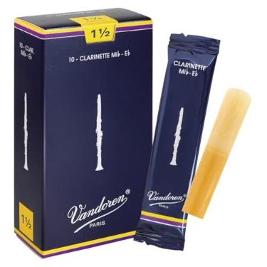 Imagem de Vandoren Palhetas tradicionais CR1115 Eb Clarinete Força 1,5; caixa com 10