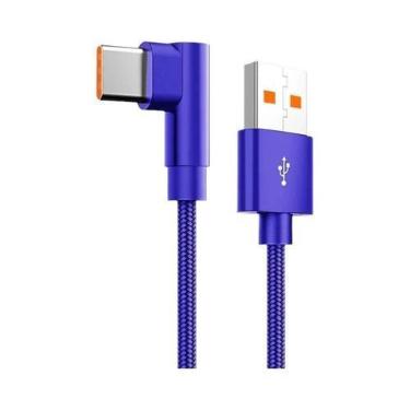 Imagem de Cabo USB Tipo C De Carregamento Rápido 66W Com Ângulo De 90 Graus Para