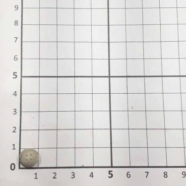 Imagem de Botão Cinza 10mm 4 Furos Plástico ABS Fosco 50Un 100Un 200Un confecção