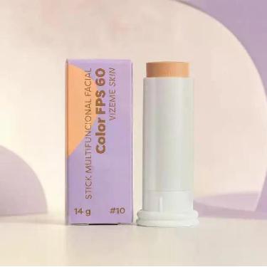 Imagem de VIZEME SKIN Stick Multifuncional Color FPS 60 10 Proteção Solar Alta e