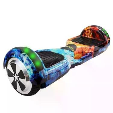 Imagem de Led Hoverboard Skate Electrico Overboard Scooter + Bolsa - Ice Fire