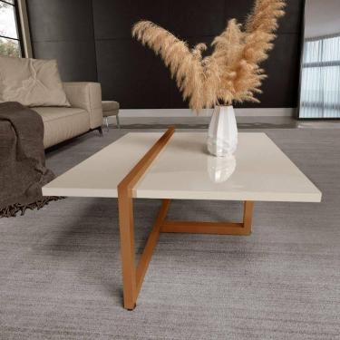 Imagem de Mesa Centro Estilo Industrial Berlin Decorativa Moderna Klm Móveis Off