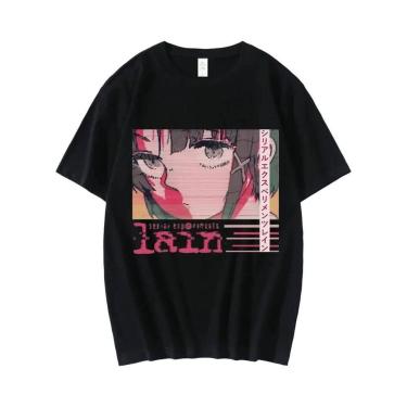 Imagem de Camiseta Gráfica Unissex Do Anime Serial Experiments Lain, Iwakura Man