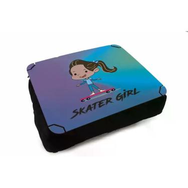 Imagem de Almofada Bandeja para Notebook Laptop Skate Skater Girl - Deluzz