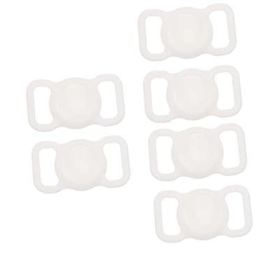 Imagem de CLISPEED 6 Peças Capa Protetora Escudo Anti- Caso Bicho De Estimação Suporte De Etiqueta De Ar Para Cachorro Titular Do Animal De Estimação Sem Fio Cobrir Gel De Sílica Branco