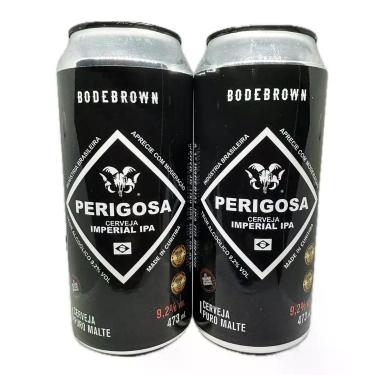 Imagem de Kit 2 Cervejas Perigosa 9,2% Bodebrown Imperial Ipa 473ml