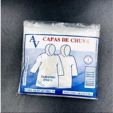 Imagem de Capa de Chuva AV Transparente Descartável - oem, Unidade (1)