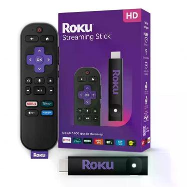 Imagem de Dispositivo de Streaming Roku Streaming Stick 2025 Transforma TV em Smart TV Full HD Bivolt Preto