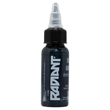Imagem de Tinta para tatuagem Radiant Colors 1 oz  Verde Escuro Intenso e Profun
