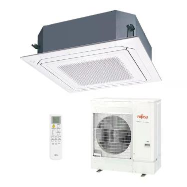Imagem de Ar Condicionado Split Cassete Inverter Fujitsu 45000 BTUS Quente Frio 220V Monofásico Branco AUBH45KRLB