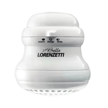 Imagem de Ducha Loren Bello Ultra Eletrônica 5500W Instalação de Parede com Resistência Blindada Branco Lorenzetti 220V