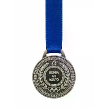 Imagem de Kit 15 Medalhas Honra ao Mérito Convoy Sport 35mm -, Prata, Único