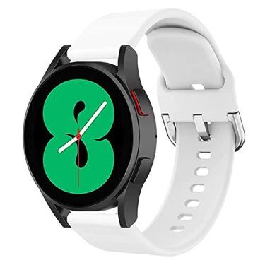 Imagem de Pulseira de Silicone Colorida Marca 123Smart compatível com Galaxy Watch 4 Watch 5 Watch 6 Watch 7 40mm 42mm 43mm 44mm 45mm 46mm 47mm