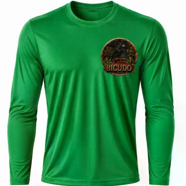 Imagem de Camisa Uv +50 Pássaro Bicudo - Proteção Solar cor:Verde BandeiraTamanh