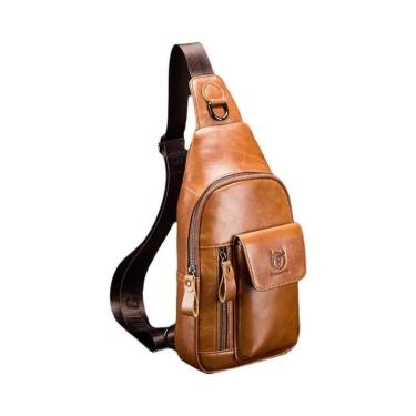 Imagem de Bolsa De Peito Multifuncional Antifurto Para Homens Bullcaptain Sling 