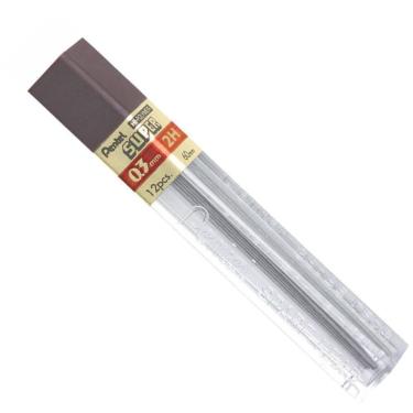Imagem de Grafite 0.3MM 2H HI Polymer Super 12MNX12TB - Pentel