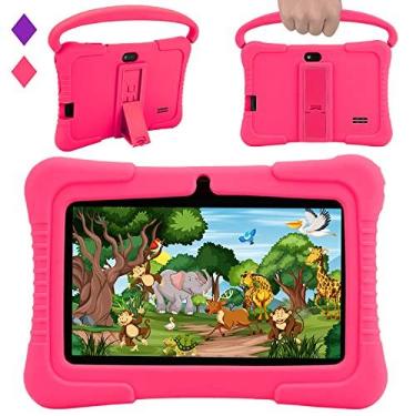 Imagem de Veidoo Tablet Infantil 7 Polegadas Android 2GB+32GB Wi-Fi 5 Bluetooth 5.0 Câmera Controle Parental Capa Silicone Anti-Impacto Conteúdo