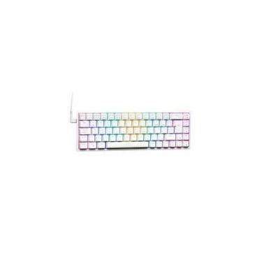 Imagem de Teclado Mecânico Gamer KBM! GAMING TG700, Branco, 65% e ABNT2, RGB, Switch Gateron Red - KGTG700BRVR