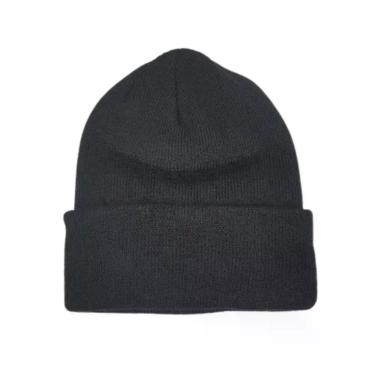 Imagem de Gorro Peluciado Aliança Importação em 100% Poliéster com Forro Flanelado 19CM X 21CM Preto Unissex