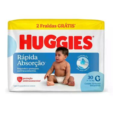 Imagem de Fralda Huggies Descatável Supreme Rápida Absorção Proteção