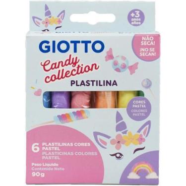 Imagem de Massa para Modelar Giotto CANDY 6 Cores 90G