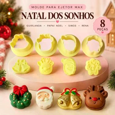 Imagem de Moldes Ejetor Max Natal dos Sonhos BlueStar Modelador de Doces Brigade