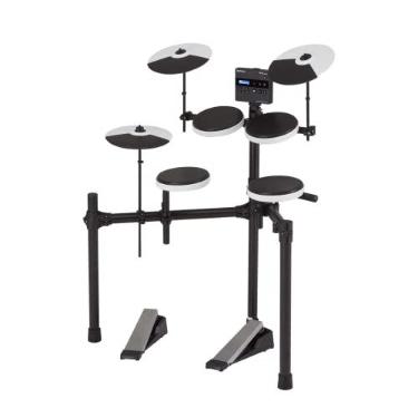 Imagem de Roland TD-02K V-Drums | Kit de bateria eletrônica compacta de nível básico com reprodução expressiva, recursos de redução de ruído, suporte ajustável em altura e expansão Bluetooth opcional | Função