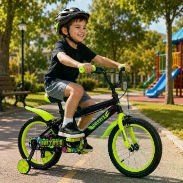 Imagem de Bicicleta Infantil Grafitti Aro 16 Freio a Tambor Verde - Outras Marca