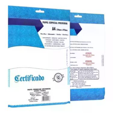 Imagem de Papel Branco Diplomata/liso/offset 120g/m² A4 Branco Com 50 Branco - S
