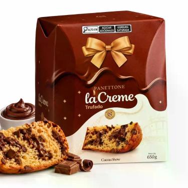 Imagem de Panettone La Creme Trufado 650g Chocotone de Natal Cremoso e Delicioso