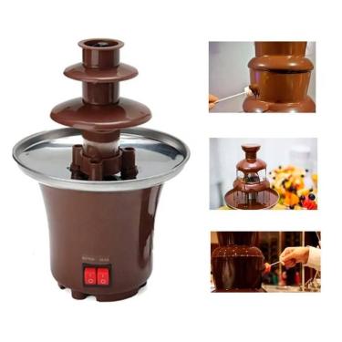 Imagem de Fonte Chocolate Elétrica Versátil Ideal Bancada E Fondue - Guiro