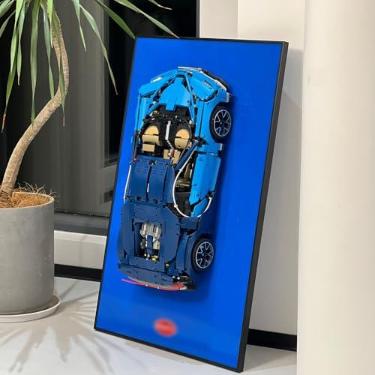 Imagem de iLuane Display Wallboard for LEGO Technic Bugatti Chiron 42083 Race Car Building Kit, Adult Collectibles Wall Mount, Home or Office Décor (No Car Included)