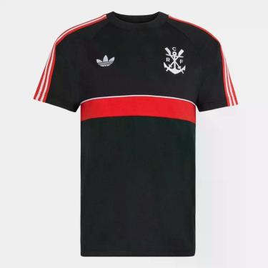 Imagem de Camiseta Flamengo Adidas Originals Masculina, Preto, M