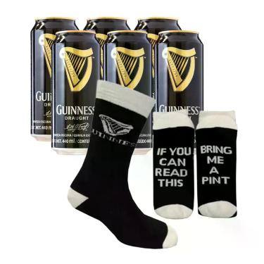 Imagem de Kit Cerveja Guinness 6 UN + Meia