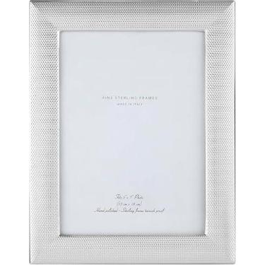Imagem de Moldura de prata esterlina 12 x 18 cm – Feito à mão na Itália, molduras prateadas de luxo sem manchas com cavalete duplo para retrato e paisagem – Elegante porta-retratos 12 x 18 cm, presente italiano