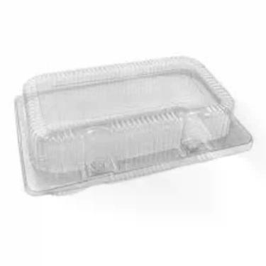 Imagem de Embalagem Plástica Retangular Articulada PF-10 para Armazenamento e Transporte de Alimentos com Tampa Acoplada