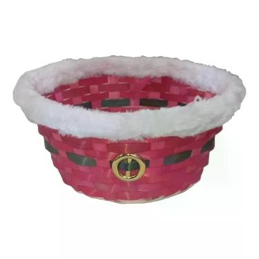 Imagem de Cesta De Vime Natal Médio - 23cm X 12cm