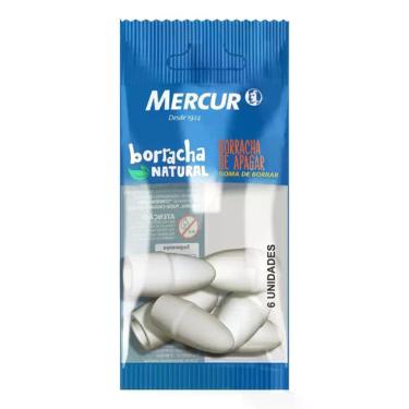 Imagem de Kit 6 Borrachas Mercur Ponteira Branca
