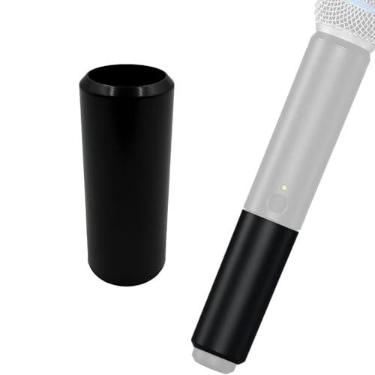 Imagem de HUMARH Pacote com 2 capas de bateria de substituição para microfone sem fio Shure BLX2/BLX24/BLX288 (SM58 BETA58A PG58) para reparar a parte quebrada (2 peças)