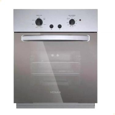 Imagem de Forno de Embutir a Gás Venax Cristallo GIII Embutir Gás 50L 700W Grill Timer Acendimento Automático Inox 220V
