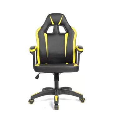Imagem de Cadeira Gamer Fortt Lípsia, Até 120KG, Reclinável, Preto e Amarelo - Cgf002-am