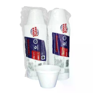 Imagem de Pote Térmico De Isopor 360ml Descartável C/50 Caldo Sorvete - Ultra co